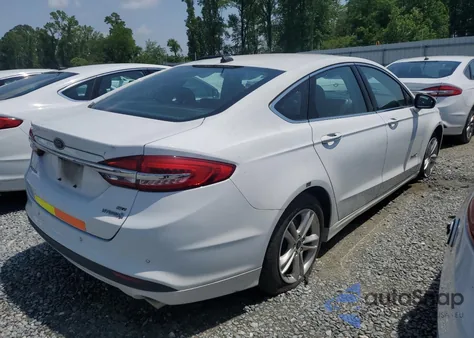 2018 Ford Fusion Se Hybrid из США, поврежденный, VIN 3FA6P0LU2JR163485
